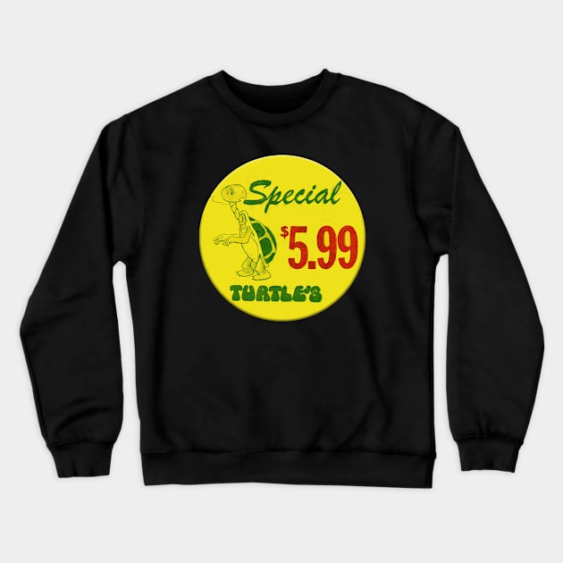 Turtles Records and Tapes - Price Tag Crewneck Sweatshirt by RetroZest